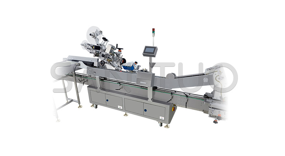 安瓿瓶自動(dòng)貼標(biāo)及入托線(xiàn)體