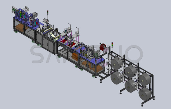 三拓全自動口罩生產(chǎn)線