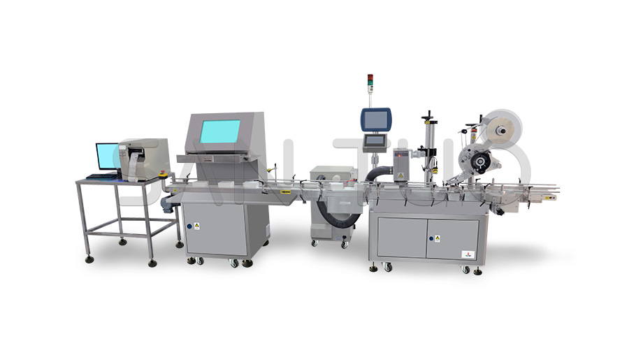 自動貼標(biāo)激光打碼識別檢測系統(tǒng)