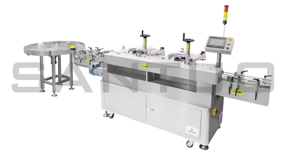 雙頭不間斷高速圓瓶貼標(biāo)機(jī)