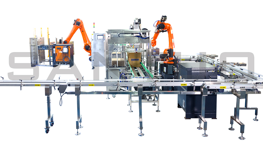 紙盒裝箱碼垛生產(chǎn)線