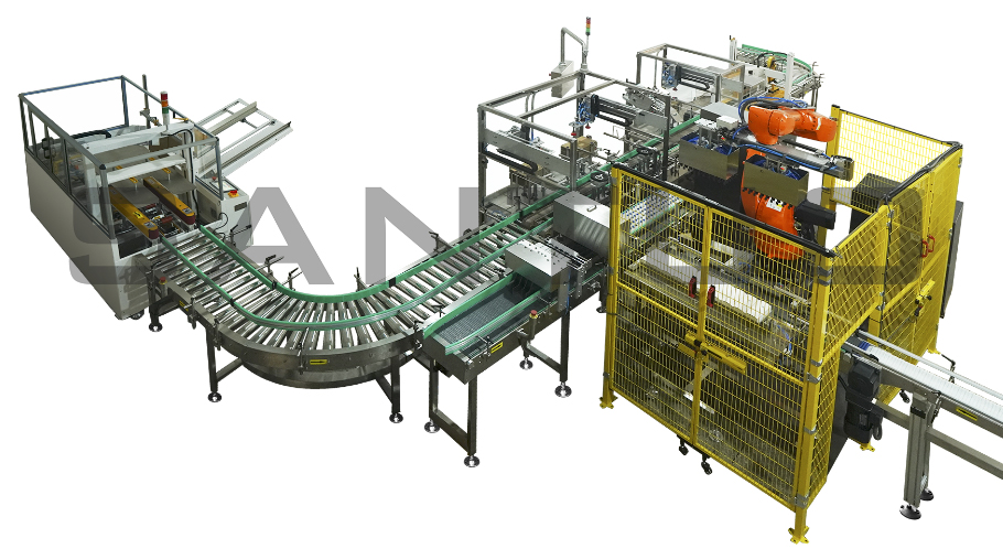 自動(dòng)裝箱包裝線