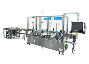 雙頭不間斷高速直線貼標(biāo)機(jī)