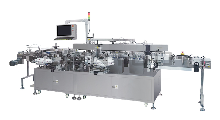 雙側(cè)面及圓周貼標(biāo)一體機(jī)