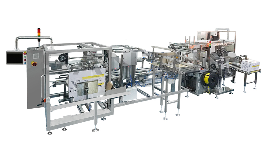 全自動(dòng)裝箱碼垛生產(chǎn)線